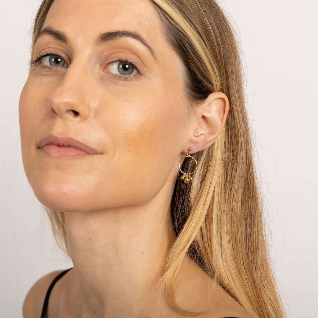 Copenhagen earrings - gold - Louise Varberg Jewellery