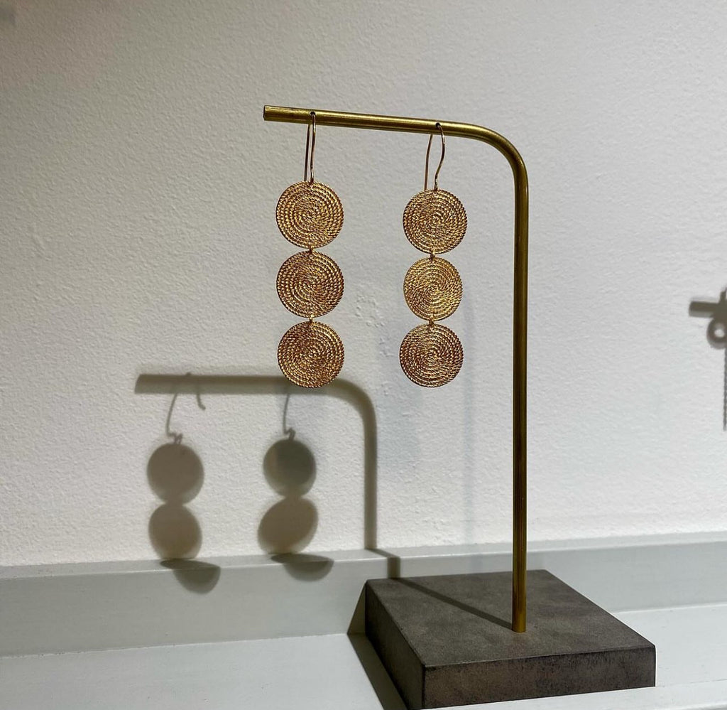 Nyhavn Disc Earrings - Louise Varberg Jewellery