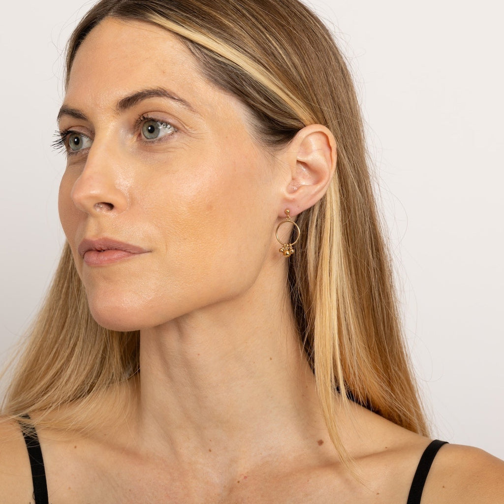 Copenhagen earrings - gold - Louise Varberg Jewellery