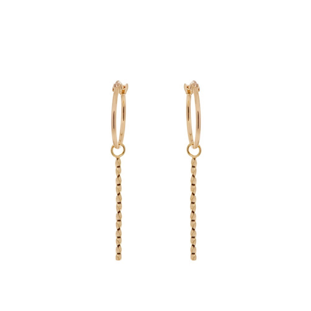 Hoops with a twist - Gold - Louise Varberg Jewellery