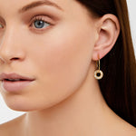 Hula Hoops - White Sapphire - Gold - Louise Varberg Jewellery