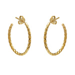 Twisted Hoops - Yellow Gold - Louise Varberg Jewellery