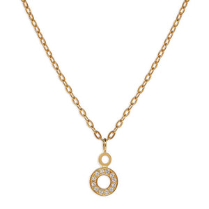 Hula- Necklace - Sapphire - Gold - Louise Varberg Jewellery