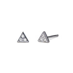 Izzy - Earrings - Black Rhodium - Diamond - Stud - Pair - Louise Varberg Jewellery